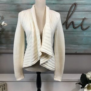 Express Knit Shawl-neck Cardigan Sweater, XS